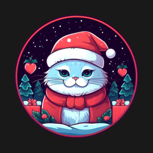 British Shorthair Cat Xmas, Love Cats T-Shirt