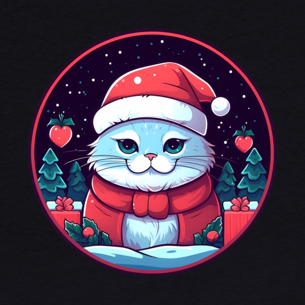 British Shorthair Cat Xmas, Love Cats by logiamerch