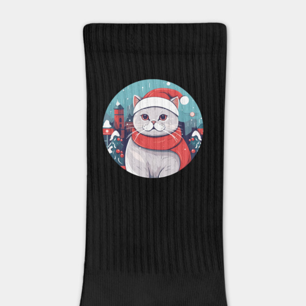 British Shorthair Cat Xmas, Love Cats by logiamerch