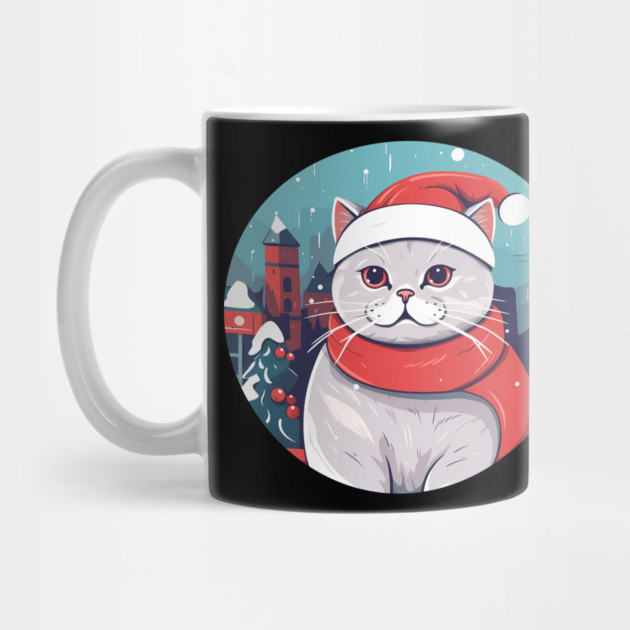 British Shorthair Cat Xmas, Love Cats by logiamerch