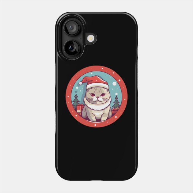British Shorthair Cat Xmas, Love Cats Phone Case by logiamerch