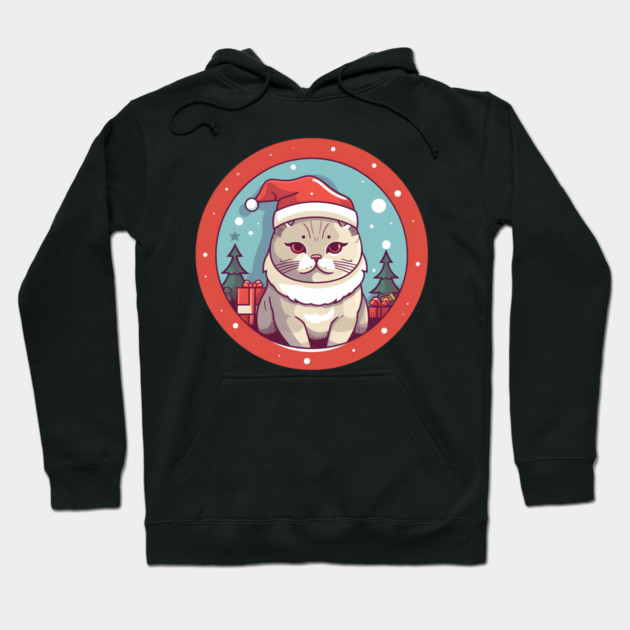 British Shorthair Cat Xmas, Love Cats Hoodie by logiamerch