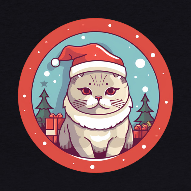 British Shorthair Cat Xmas, Love Cats by logiamerch