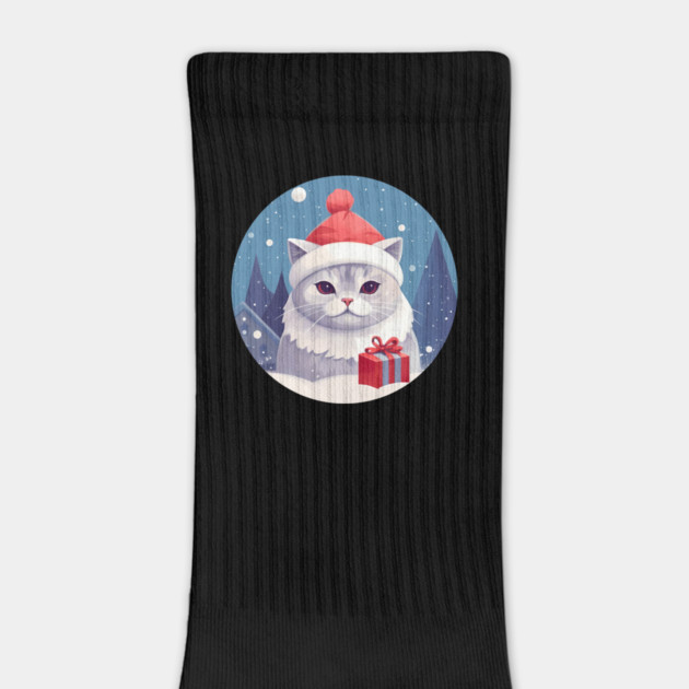 British Shorthair Cat Xmas, Love Cats by logiamerch