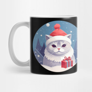 British Shorthair Cat Xmas, Love Cats Mug