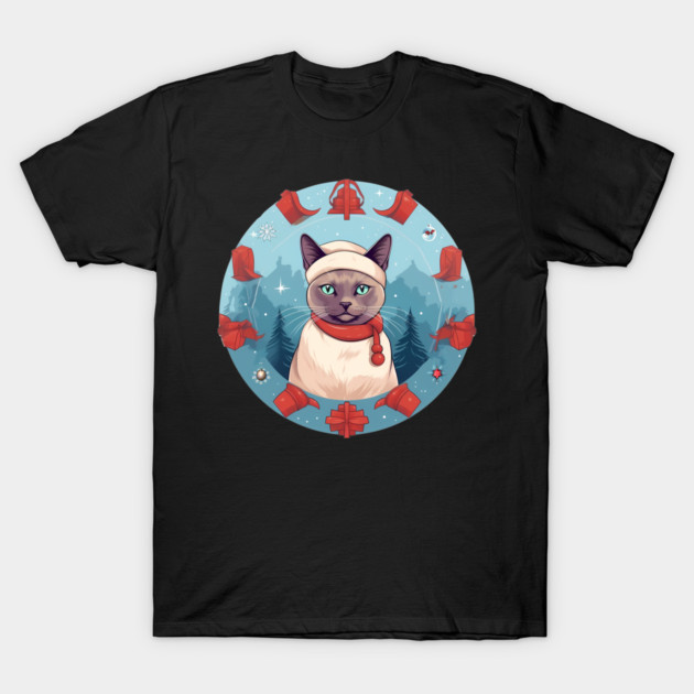 Burmese Cat Xmas, Love Cats T-Shirt by logiamerch