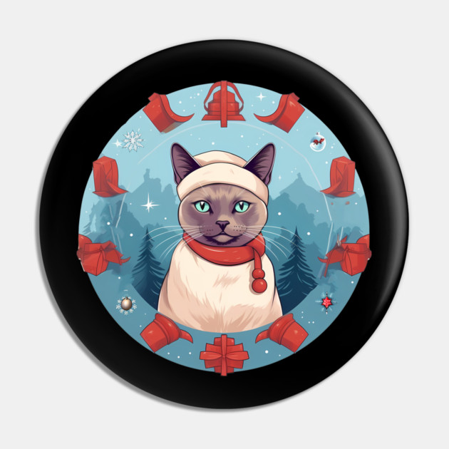 Burmese Cat Xmas, Love Cats Pin by logiamerch