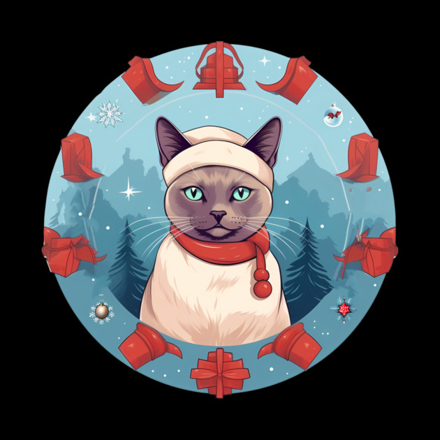 Burmese Cat Xmas, Love Cats by logiamerch
