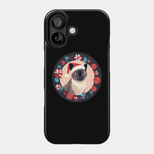 Burmese Cat Xmas, Love Cats Phone Case