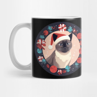 Burmese Cat Xmas, Love Cats Mug