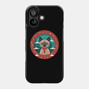 Burmese Cat Xmas, Love Cats Phone Case