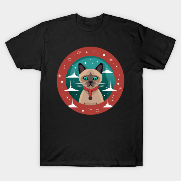Burmese Cat Xmas, Love Cats T-Shirt by logiamerch