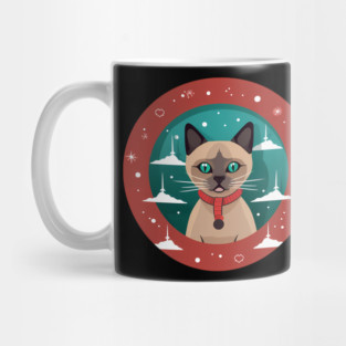 Burmese Cat Xmas, Love Cats Mug