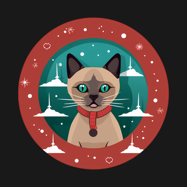Burmese Cat Xmas, Love Cats by logiamerch