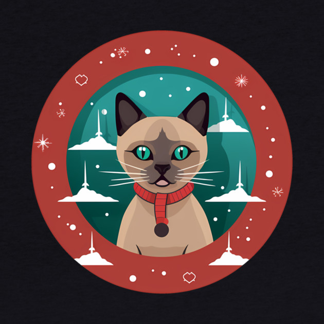 Burmese Cat Xmas, Love Cats by logiamerch