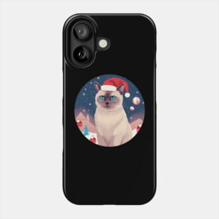 Burmese Cat Xmas, Love Cats Phone Case
