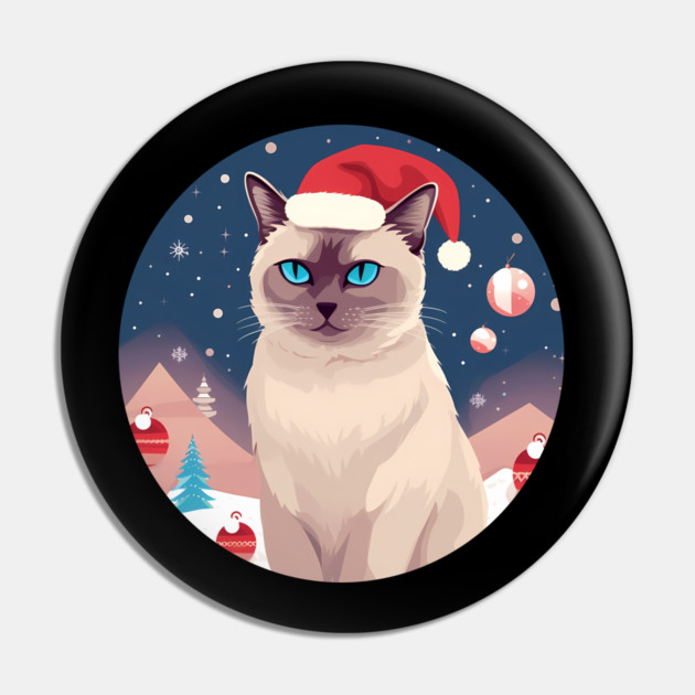 Burmese Cat Xmas, Love Cats Pin by logiamerch