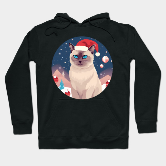 Burmese Cat Xmas, Love Cats Hoodie by logiamerch