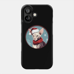 Cornish Rex Cat Xmas, Love Cats Phone Case