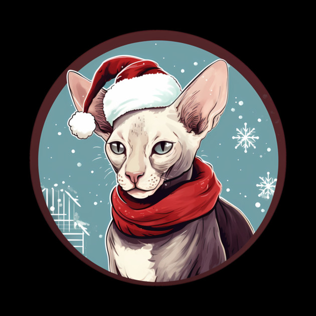 Cornish Rex Cat Xmas, Love Cats by logiamerch