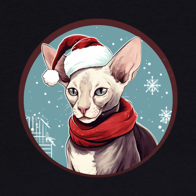 Cornish Rex Cat Xmas, Love Cats by logiamerch
