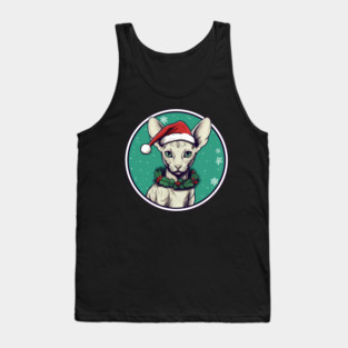 Cornish Rex Cat Xmas, Love Cats Tank Top