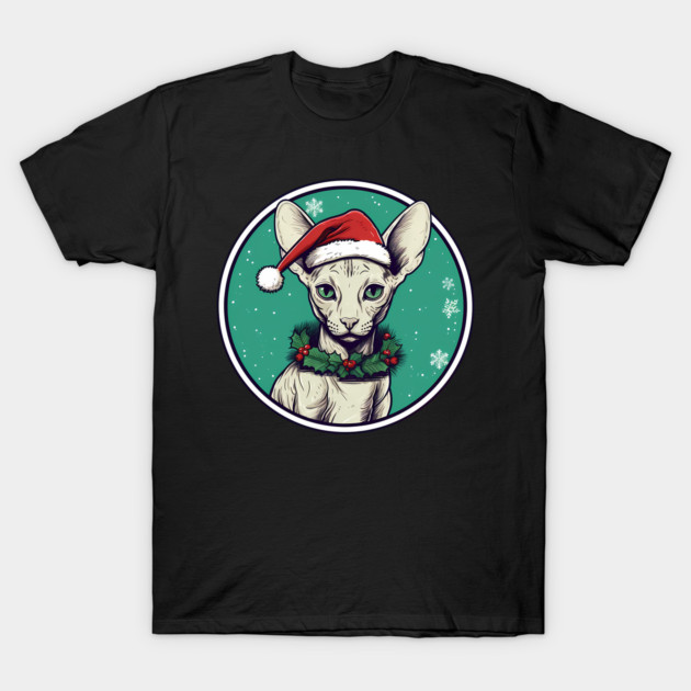 Cornish Rex Cat Xmas, Love Cats T-Shirt by logiamerch