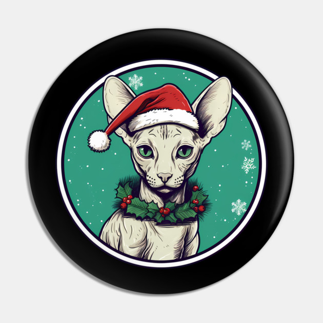 Cornish Rex Cat Xmas, Love Cats Pin by logiamerch