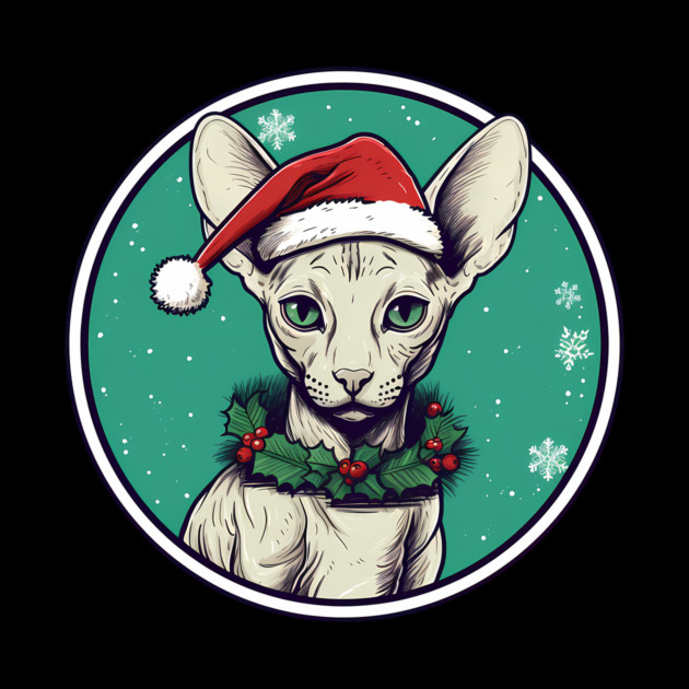 Cornish Rex Cat Xmas, Love Cats by logiamerch