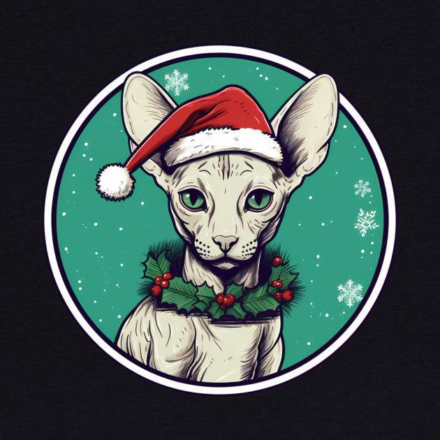 Cornish Rex Cat Xmas, Love Cats by logiamerch