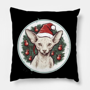 Cornish Rex Cat Xmas, Love Cats Pillow