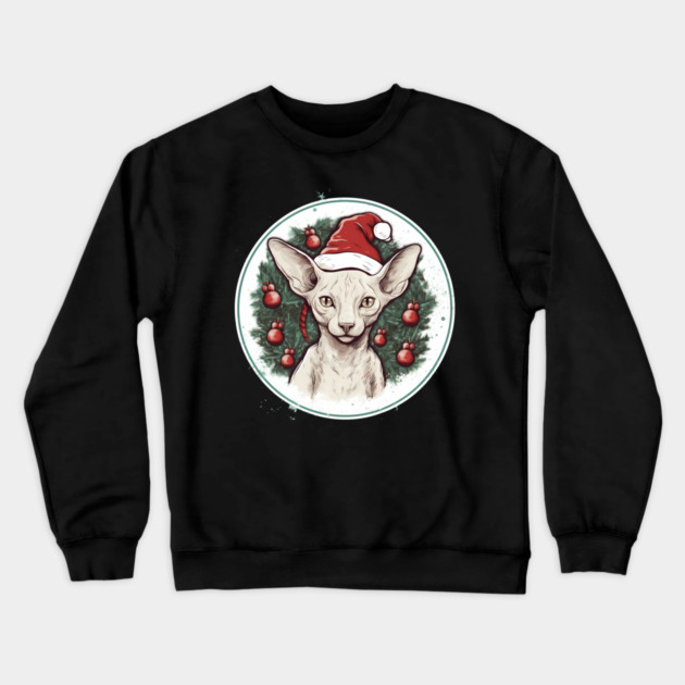 Cornish Rex Cat Xmas, Love Cats Crewneck Sweatshirt by logiamerch