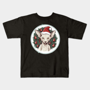 Cornish Rex Cat Xmas, Love Cats Kids T-Shirt