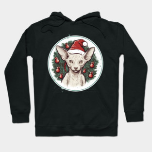 Cornish Rex Cat Xmas, Love Cats Hoodie