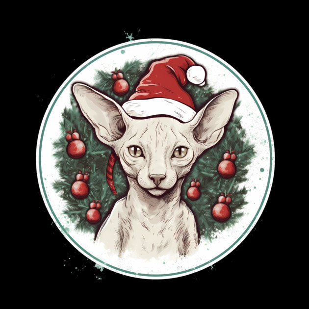 Cornish Rex Cat Xmas, Love Cats by logiamerch