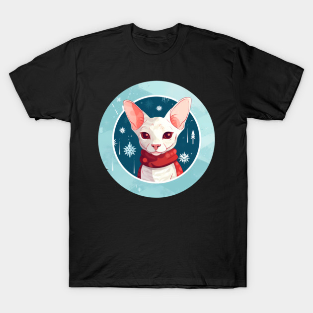 Cornish Rex Cat Xmas, Love Cats T-Shirt by logiamerch
