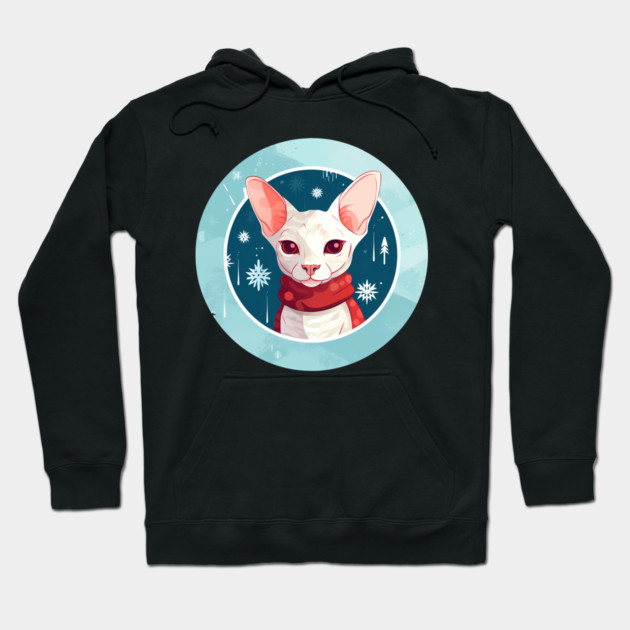 Cornish Rex Cat Xmas, Love Cats Hoodie by logiamerch
