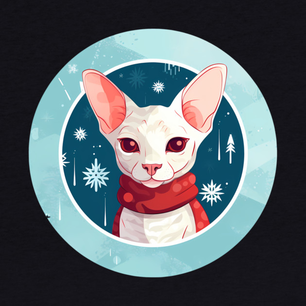 Cornish Rex Cat Xmas, Love Cats by logiamerch