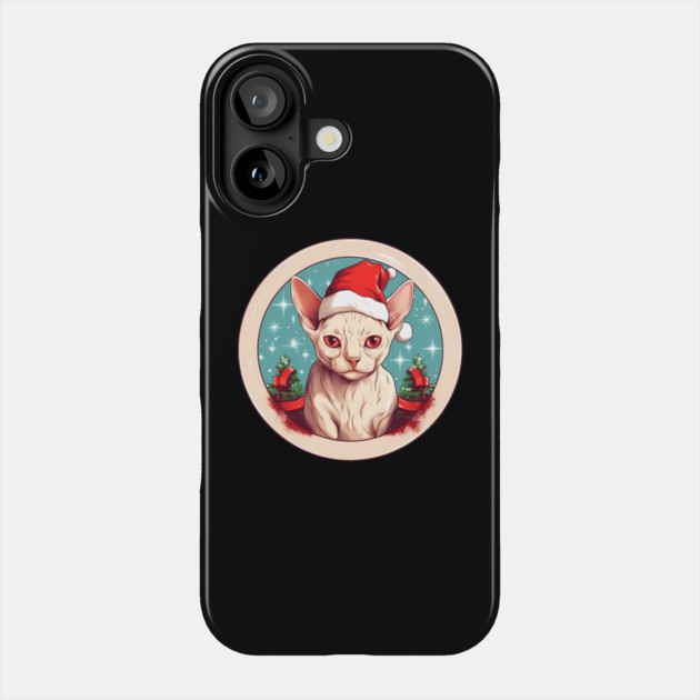 Devon Rex Cat Xmas, Love Cats Phone Case by logiamerch