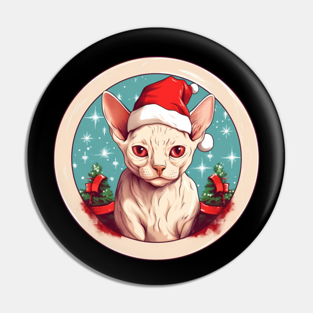 Devon Rex Cat Xmas, Love Cats Pin by logiamerch