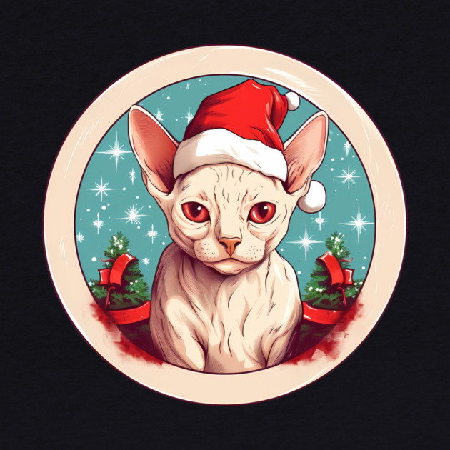 Devon Rex Cat Xmas, Love Cats by logiamerch