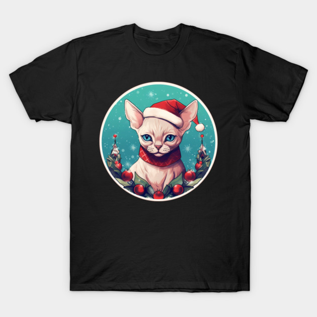 Devon Rex Cat Xmas, Love Cats T-Shirt by logiamerch
