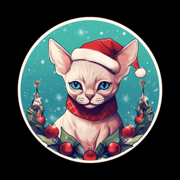 Devon Rex Cat Xmas, Love Cats by logiamerch
