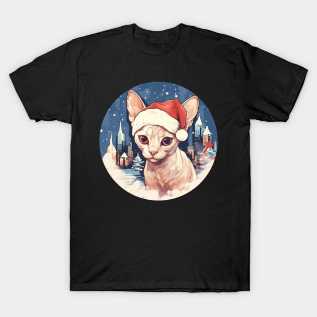 Devon Rex Cat Xmas, Love Cats T-Shirt by logiamerch