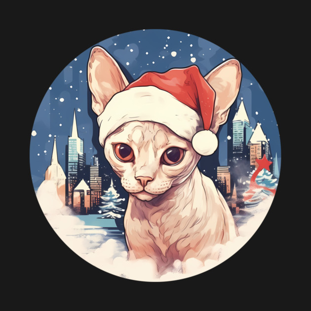 Devon Rex Cat Xmas, Love Cats by logiamerch
