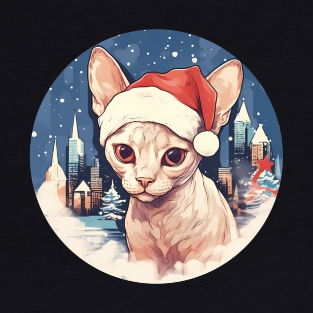 Devon Rex Cat Xmas, Love Cats by logiamerch