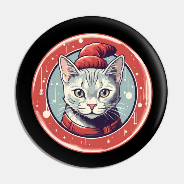 Egyptian Mau Cat Xmas, Love Cats Pin by logiamerch