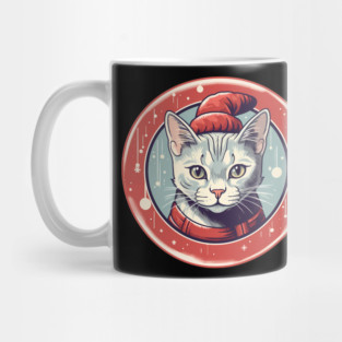 Egyptian Mau Cat Xmas, Love Cats Mug
