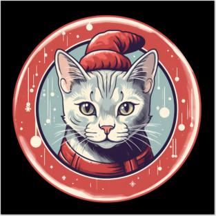 Egyptian Mau Cat Xmas, Love Cats Posters and Art