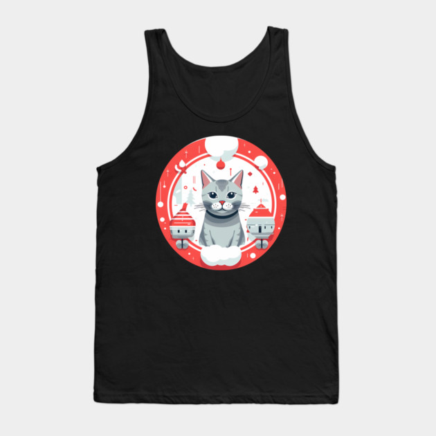 Egyptian Mau Cat Xmas, Love Cats Tank Top by logiamerch